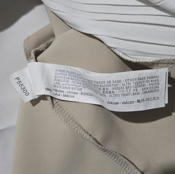 Zara Pleated Snakeskin Detailed Slip Dress Size S - Picture 8 of 9